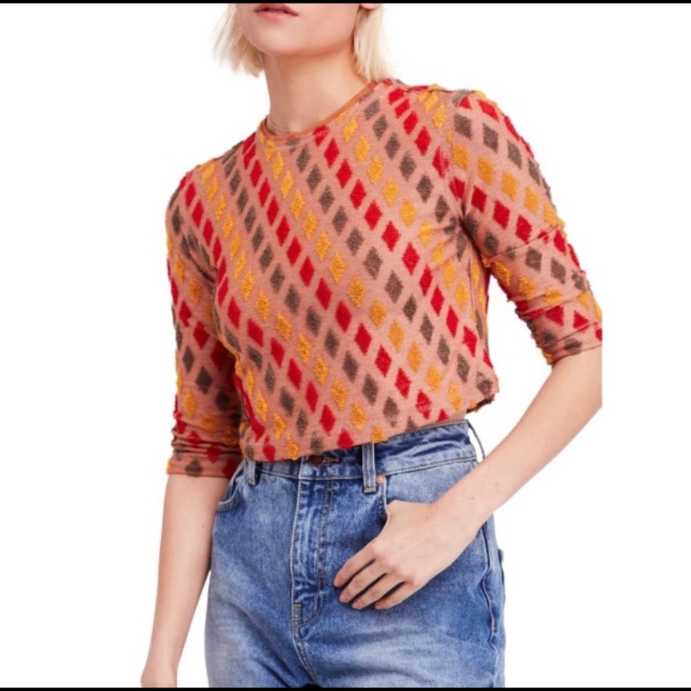 Embroidered Cropped Top